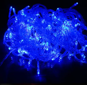 أضواء خرافية LED متعددة الألوان، خرز زينة، مقاومة للماء، للاستخدام الخارجي، لتزيين حفلات الأعياد وشجرة عيد الميلاد