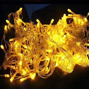 أضواء خرافية LED متعددة الألوان، خرز زينة، مقاومة للماء، للاستخدام الخارجي، لتزيين حفلات الأعياد وشجرة عيد الميلاد