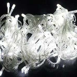أضواء خرافية LED متعددة الألوان، خرز زينة، مقاومة للماء، للاستخدام الخارجي، لتزيين حفلات الأعياد وشجرة عيد الميلاد