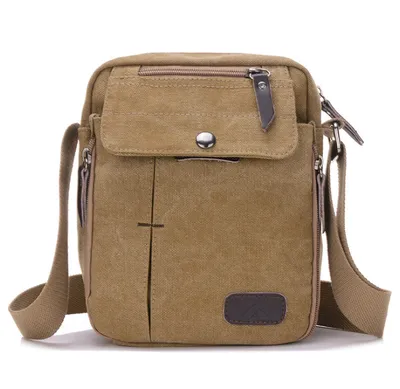 Men and women casual small Messenger bag Korean canvas bag shoulder bag men bag Outdoor men's multi-function bag