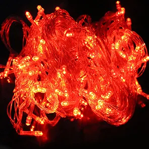 أضواء خرافية LED متعددة الألوان، خرز زينة، مقاومة للماء، للاستخدام الخارجي، لتزيين حفلات الأعياد وشجرة عيد الميلاد