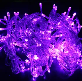 أضواء خرافية LED متعددة الألوان، خرز زينة، مقاومة للماء، للاستخدام الخارجي، لتزيين حفلات الأعياد وشجرة عيد الميلاد