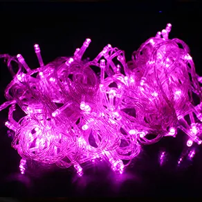أضواء خرافية LED متعددة الألوان، خرز زينة، مقاومة للماء، للاستخدام الخارجي، لتزيين حفلات الأعياد وشجرة عيد الميلاد