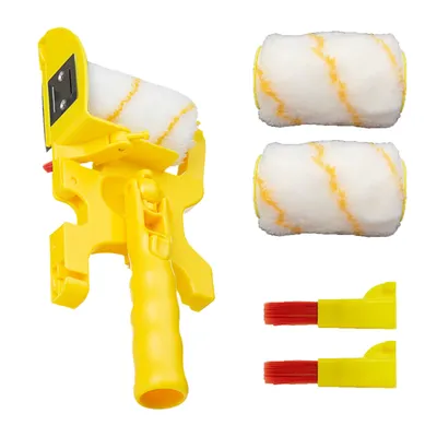 Clean Cut Proffesional Paint Edger With 2-Pack Replacement Rollers Brush Tool Multifunctional For Home Room Wall Ceilings