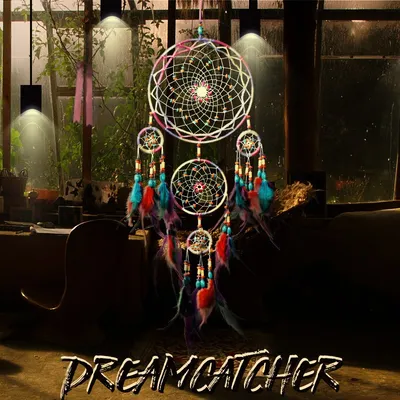 Five-ring dream catcher pendant pure hand crafted wind chimes