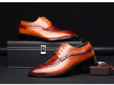 new spring men flats lace up male business oxfords men leather shoes