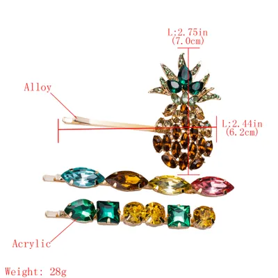 Acrylic hair clip set
