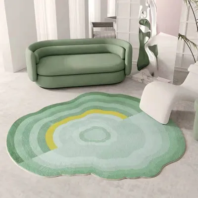 Cashmere Irregular Carpet Simple Living Room Coffee Table Sofa