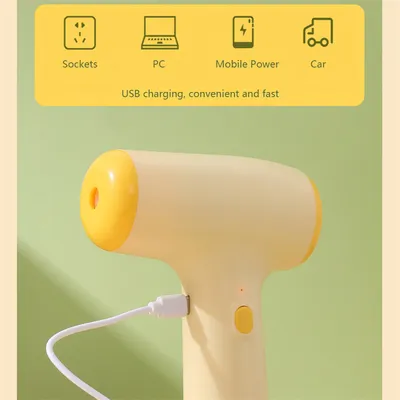 2 In 1 Electric Garlic Chopper USB Rechargeable Vegetable Chili Meat Ginger Masher Handheld Multipurpose Kitchen Gadgets