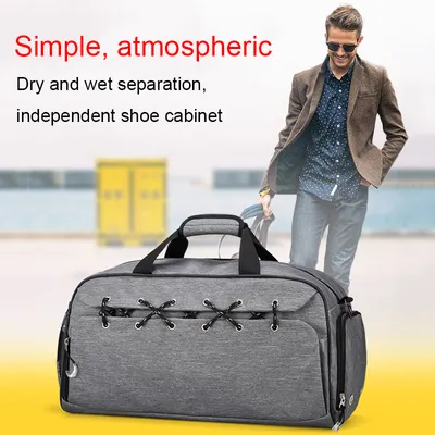 Sports Gym Bag Travel Duffel Bag With Shoes Compartment And Dry Wet Separation Layer For Men Women Outdoor Climbing Fitness Yoga