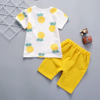 New baby summer baby short sleeve two-piece suit