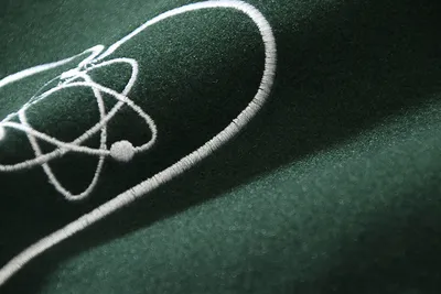 Astronaut Stand-up Collar Jacket Woolen Woolen Embroidery Letters