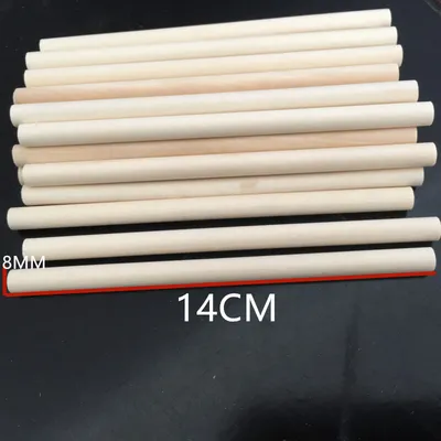 High Quality Solid Wood Round Wooden Stick DIY Model Long Wooden Stick Wooden Crafts