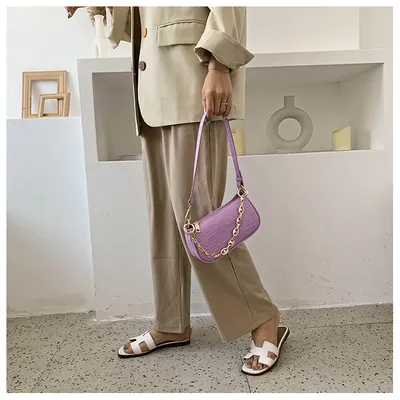 One shoulder armpit bag for women