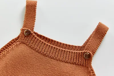 New Baby Girl Baby Knitted Strap Jumper