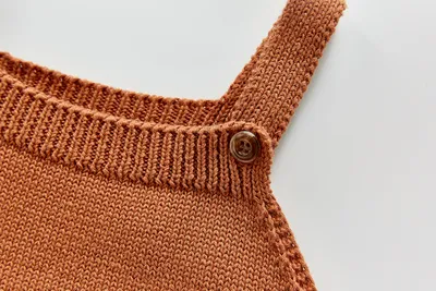 New Baby Girl Baby Knitted Strap Jumper