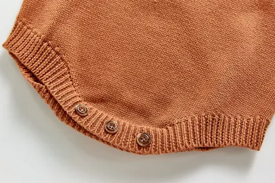 New Baby Girl Baby Knitted Strap Jumper