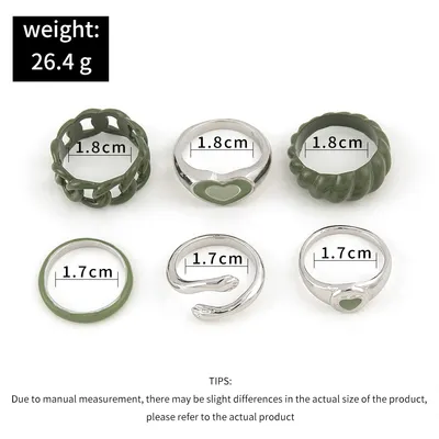 New European And American Personalized Fashion Ring Set