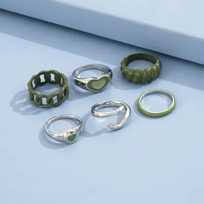 New European And American Personalized Fashion Ring Set