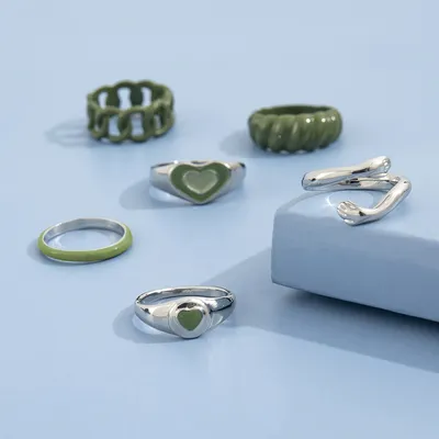 New European And American Personalized Fashion Ring Set