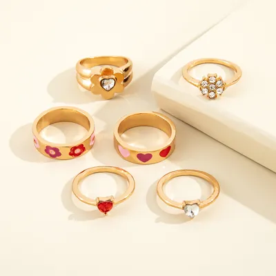 New European And American Personalized Fashion Ring Set