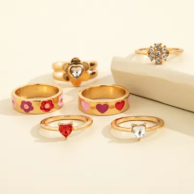 New European And American Personalized Fashion Ring Set