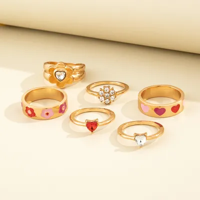 New European And American Personalized Fashion Ring Set