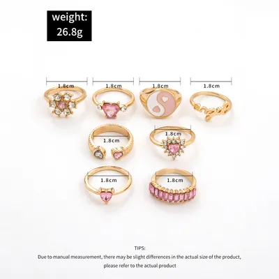 New European And American Personalized Fashion Ring Set