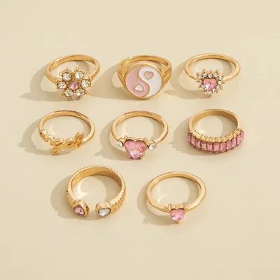 New European And American Personalized Fashion Ring Set