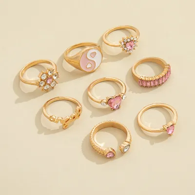 New European And American Personalized Fashion Ring Set