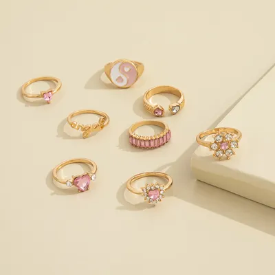 New European And American Personalized Fashion Ring Set