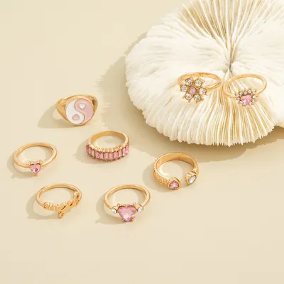 New European And American Personalized Fashion Ring Set