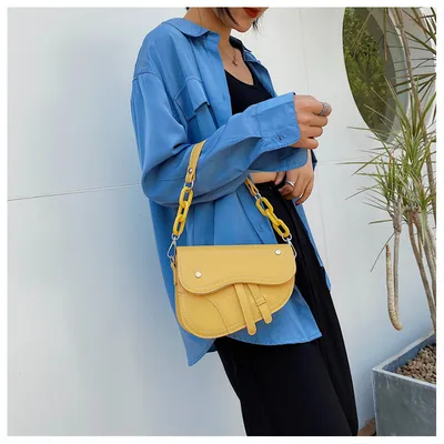 Korean all-match one-shoulder saddle bag