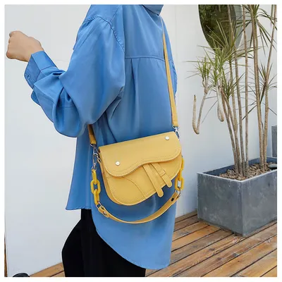 Korean all-match one-shoulder saddle bag