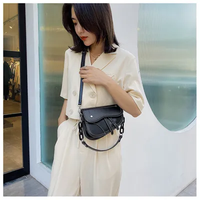 Korean all-match one-shoulder saddle bag