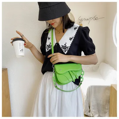 Korean all-match one-shoulder saddle bag