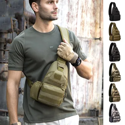 Charging port Canvas Backpack waist bag