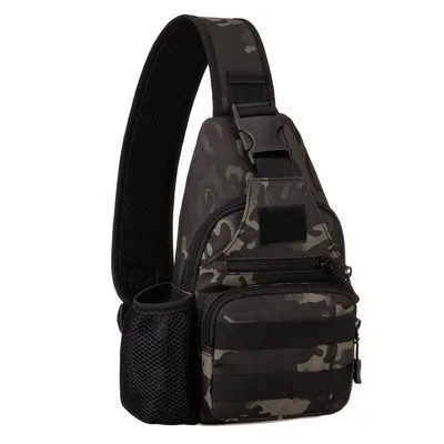 Charging port Canvas Backpack waist bag