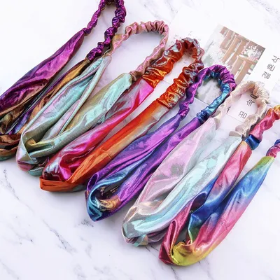 Gradients hair accessories face wash band