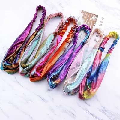 Gradients hair accessories face wash band