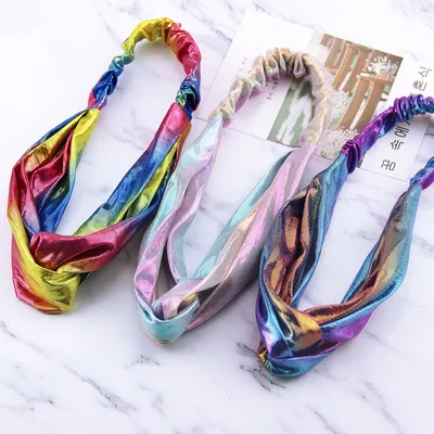 Gradients hair accessories face wash band