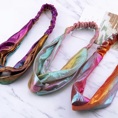 Gradients hair accessories face wash band