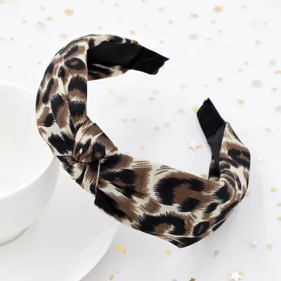 Cross knotted hair band