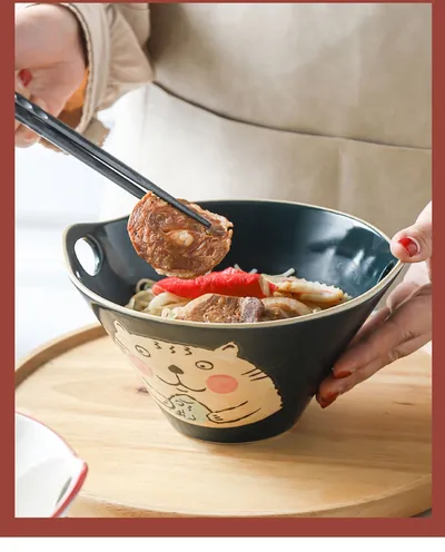 Japanese Noodle Bowl Home Creative Cute 7 Inches