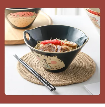 Japanese Noodle Bowl Home Creative Cute 7 Inches