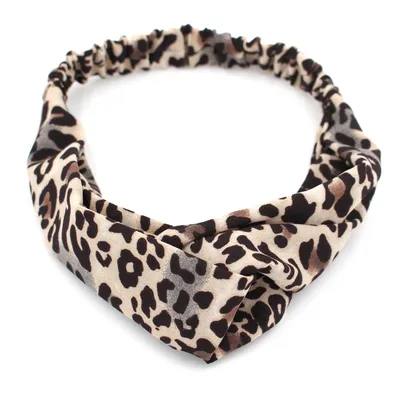 Cross knotted hair band