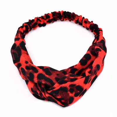 Cross knotted hair band