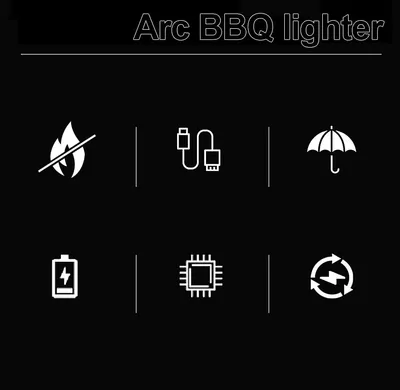 LED Lighting Arc Pulse Ignition Gun Candle Gas Range Igniter