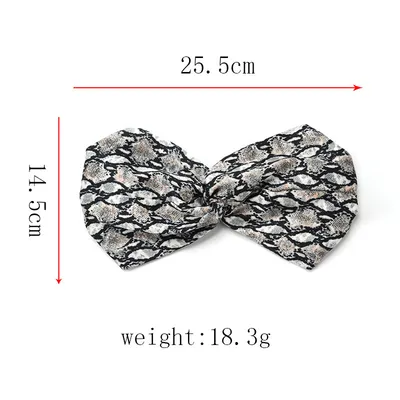 Silk satin cross hair band