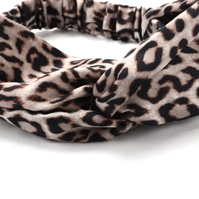 Silk satin cross hair band